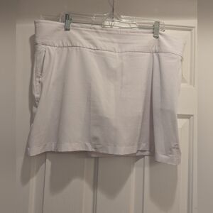 Tek Gear White Skort Size XL Golf Pickleball Tennis *EUC